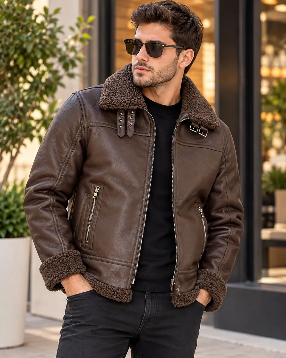 CAMPERA DE CUERO GUESS