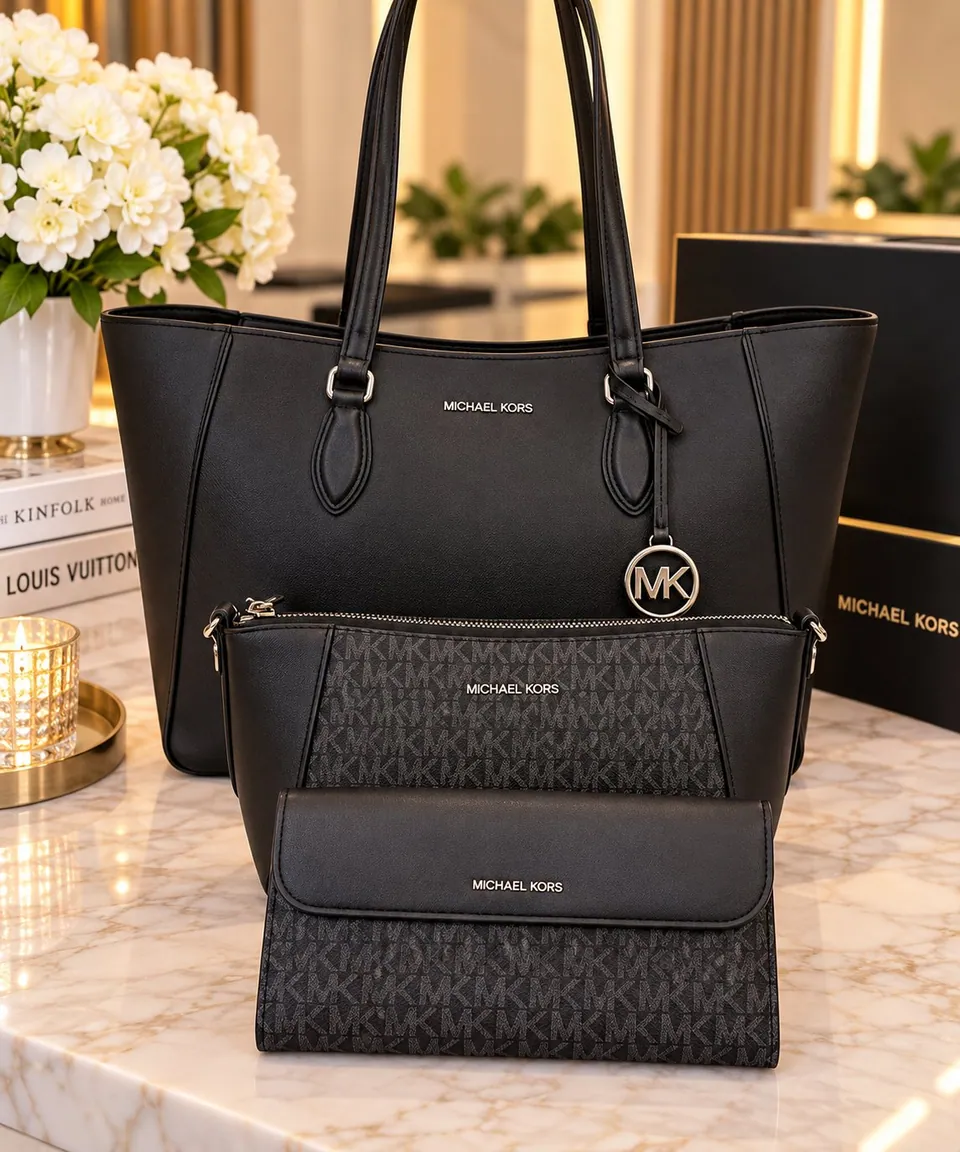 CARTERA MICHAEL KORS 3 PIEZAS (foto 2)